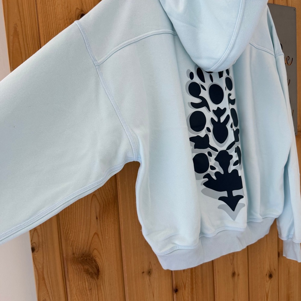 Free People x Movement Final Call Logo Hoodie in Retro Blue Size Small - Picture 6 of 11